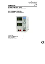 Velleman PS1503SB User Manual preview