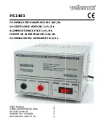 Preview for 1 page of Velleman Ps2403 User Manual