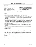 Velleman SHE1 Manual preview