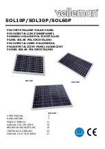 Preview for 1 page of Velleman SOL10P User Manual