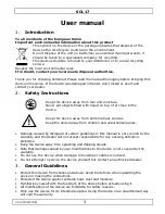 Preview for 3 page of Velleman SOL17 User Manual