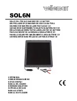 Preview for 1 page of Velleman SOL6N User Manual