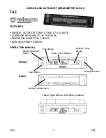 Velleman TA2 User Manual preview