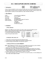 Preview for 1 page of Velleman VCC Quick Start Manual