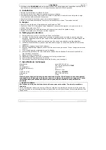 Preview for 7 page of Velleman VDL400SW User Manual