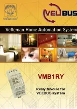 Preview for 1 page of Velleman Velbus VMB1RY Manual
