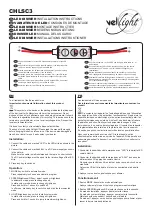 Velleman vellight CHLSC3 Installation Instructions предпросмотр