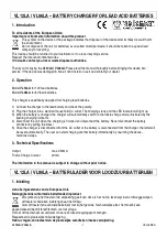 Preview for 1 page of Velleman VL12LA Quick Start Manual