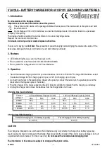 Preview for 1 page of Velleman VL612LA Manual