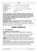 Предварительный просмотр 8 страницы Velleman VLE5 User Manual
