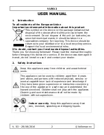 Preview for 2 page of Velleman VLE612 User Manual