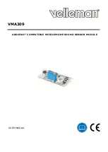 Velleman VMA309 User Manual предпросмотр