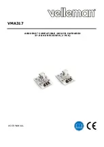 Предварительный просмотр 1 страницы Velleman VMA317 User Manual