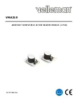 Velleman VMA319 User Manual предпросмотр