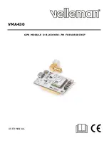 Velleman VMA430 User Manual preview