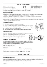 Preview for 1 page of Velleman VPT100 Manual