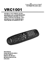 Velleman VRC1001 User Manual preview