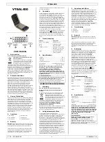 Предварительный просмотр 1 страницы Velleman VTBAL400 User Manual