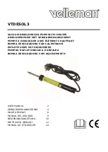 Velleman VTDESOL3 User Manual preview