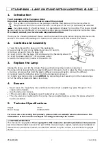 Предварительный просмотр 2 страницы Velleman VTLAMP4WN User Manual