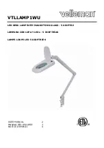 Velleman VTLLAMP1WU User Manual preview