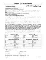 Velleman VTTEST14 Manual preview