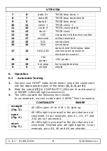 Preview for 8 page of Velleman VTTEST30 User Manual