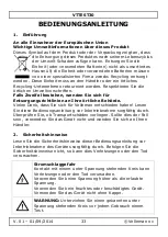 Preview for 33 page of Velleman VTTEST30 User Manual