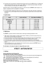 Preview for 2 page of Velleman VTTEST7 Manual