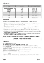 Preview for 4 page of Velleman VTTEST7 Manual