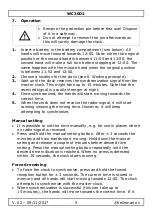 Preview for 5 page of Velleman WC30D2 User Manual