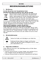 Preview for 23 page of Velleman WC30D2 User Manual