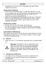 Preview for 26 page of Velleman WC30D2 User Manual