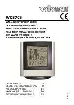 Velleman WC8708 User Manual preview