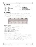 Preview for 4 page of Velleman WC8752 User Manual