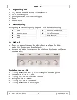 Preview for 7 page of Velleman WC8752 User Manual