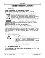 Preview for 17 page of Velleman WC8752 User Manual