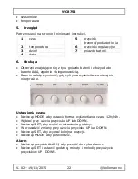 Preview for 22 page of Velleman WC8752 User Manual