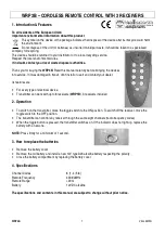 Предварительный просмотр 1 страницы Velleman WRP3B Quick Start Manual