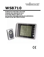 Предварительный просмотр 1 страницы Velleman WS8710 User Manual