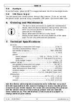 Предварительный просмотр 9 страницы Velleman WS8818 User Manual