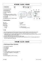 Velleman WT049R Quick Start Manual предпросмотр