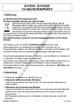 Preview for 11 page of Velleman ZLUV220 User Manual