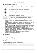 Preview for 5 page of VelLight LEDA211NW User Manual