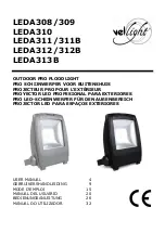 Preview for 1 page of VelLight LEDA308/309 User Manual