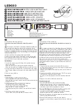 Предварительный просмотр 1 страницы VelLight LEDC03 Installation Instructions