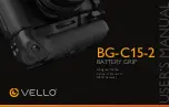 Preview for 1 page of Vello BG-C15-2 User Manual