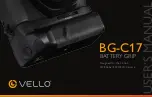 Preview for 1 page of Vello BG-C17 User Manual