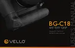 Preview for 1 page of Vello BG-C18 User Manual