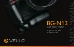 Vello BG-N13 User Manual предпросмотр
